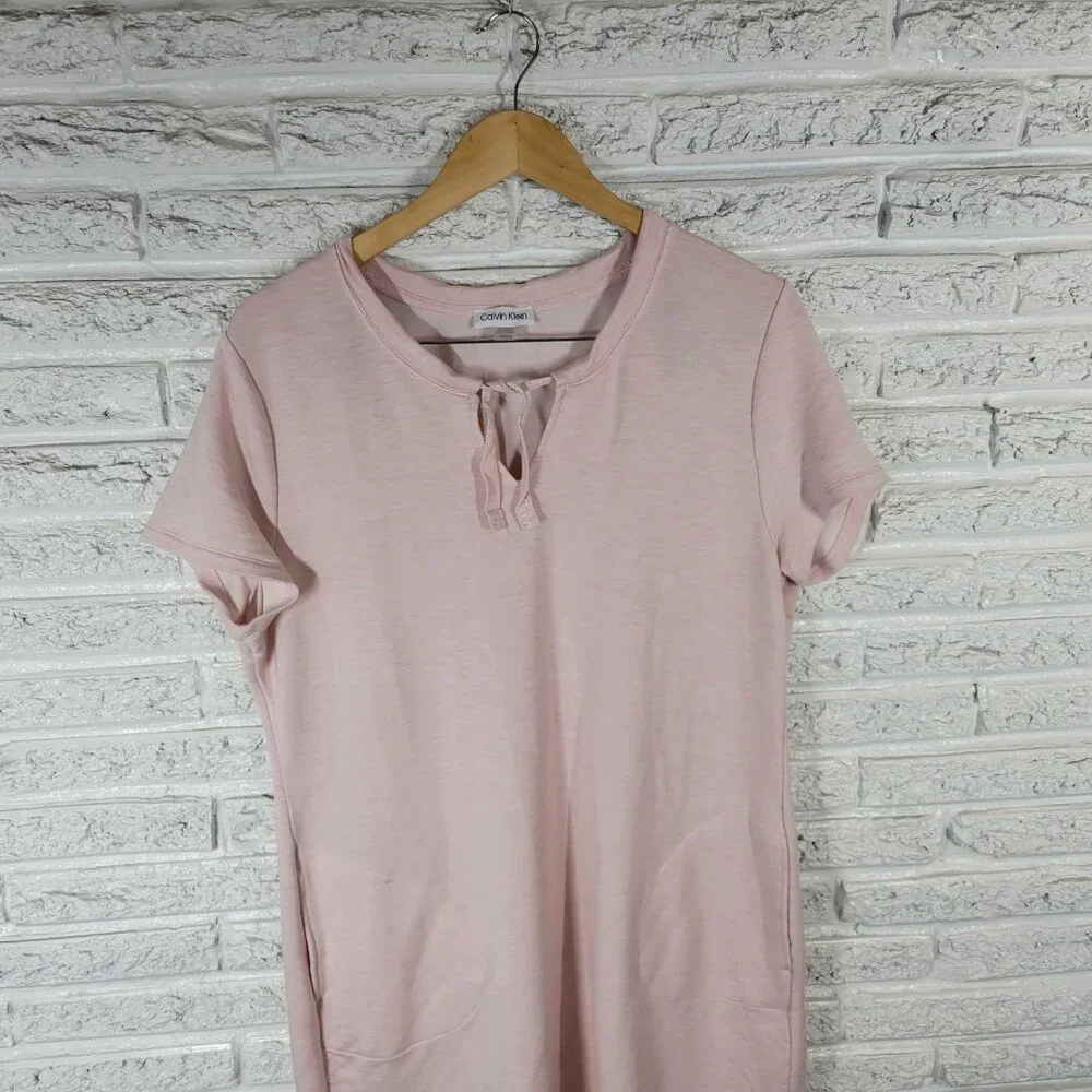 Calvin Klein Womens Swim Cover Up XL Pink Heather Pockets Soft Comfy PIN9E
